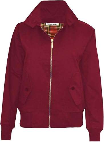 Mens ZipUp Classic Trendy 1970's Retro Vintage Bomber Mod Coat Harrington Jacket