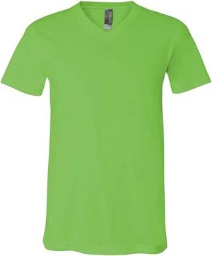 Bella+Canvas Men's Comfortable V-Neck Soft Fitted Jersey T-Shirt