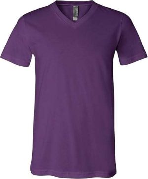 Bella+Canvas Men's Comfortable V-Neck Soft Fitted Jersey T-Shirt