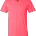Bella+Canvas Men's Comfortable V-Neck Soft Fitted Jersey T-Shirt