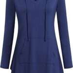 Tencole Womens Hoodies Pullover Sweatshirts Long Sleeve Tops Casual Tunic with Pocket