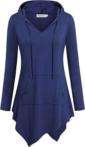 Tencole Womens Hoodies Pullover Sweatshirts Long Sleeve Tops Casual Tunic with Pocket