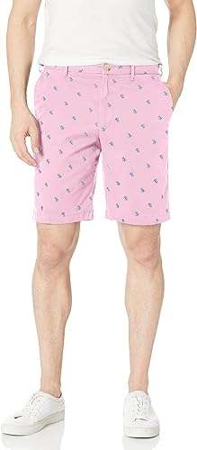 IZOD Men's Saltwater Stretch 9.5" Chino Printed Shorts