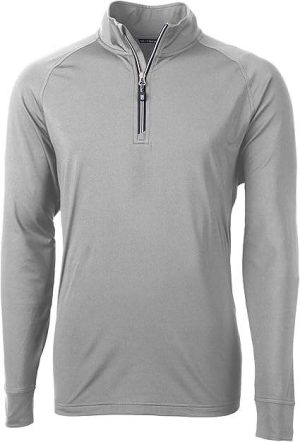 Cutter & Buck Adapt Eco Knit Stretch Recycled Mens Long Sleeve Quarter Zip Pullover